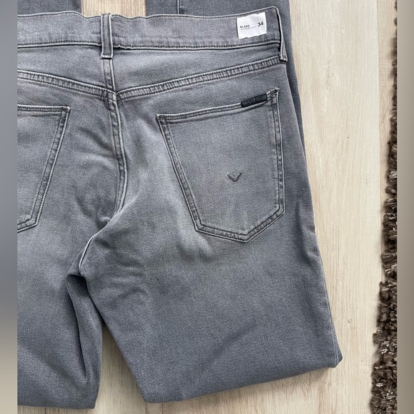 Hudson Men's Jeans Gray Size 34x 34 Blake Slim Straight Fit Denim Pants - Picture 5 of 5